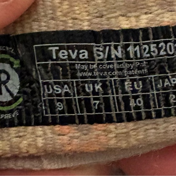 Teva Floral Sandals - Light Pink and Gray - Picture 6 of 9